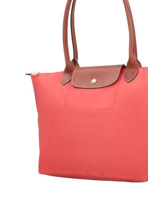 Longchamp Le Pliage leather-trim shoulder bag - Red