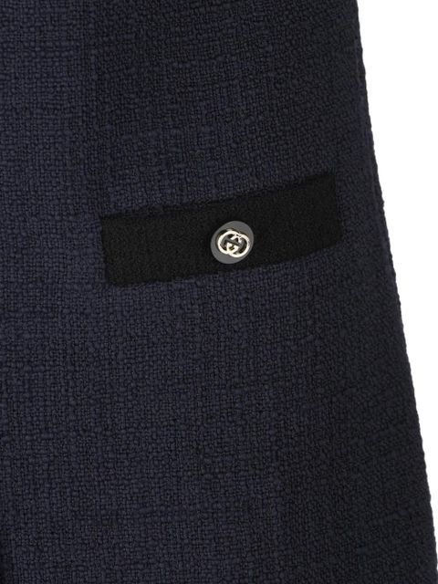 Gucci buttoned mini dress - Blue