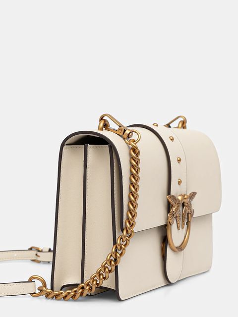 Pinko torebka skórzana kolor biały 105857 A0F1 - zdjęcie produktu nr 2