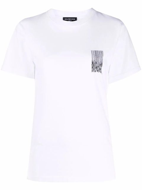 Balenciaga barcode-print T-shirt - White - zdjęcie produktu nr 1