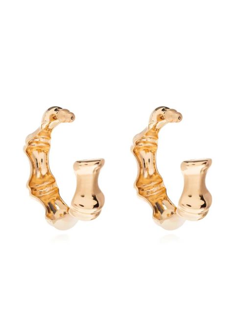 Cult Gaia bamboo-shaped hoop earrings - Gold - zdjęcie produktu nr 1