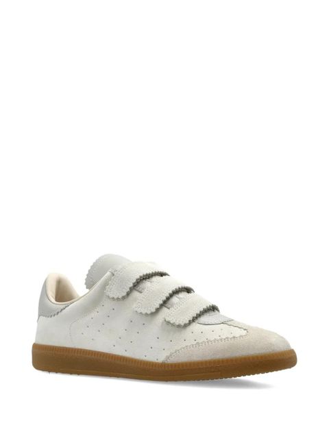 ISABEL MARANT scallop-trim strap sneakers - Neutrals - zdjęcie produktu nr 2