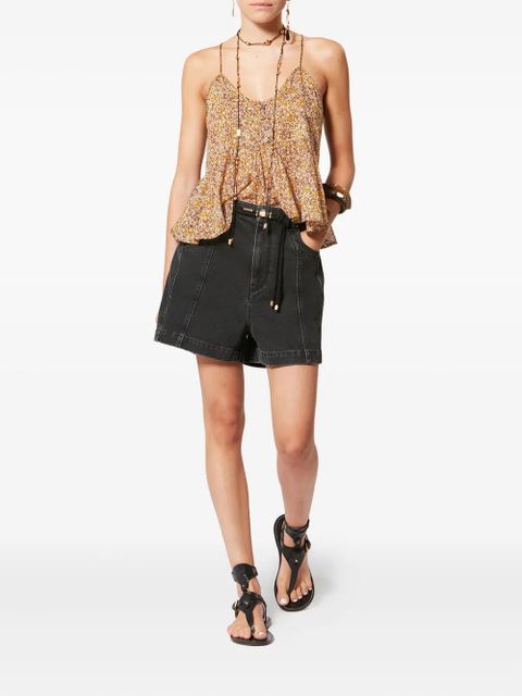 MARANT ÉTOILE LIRHETTA floral-pattern top - Brown - zdjęcie produktu nr 2