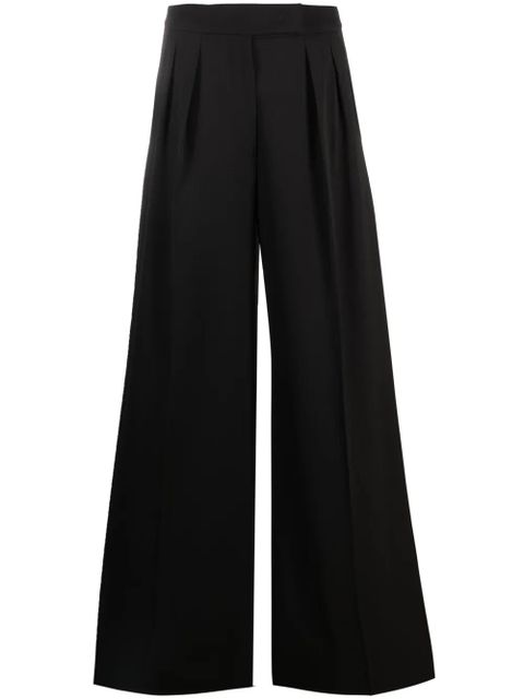 Max Mara high-waist wide-leg pleated trousers - Black - zdjęcie produktu nr 1
