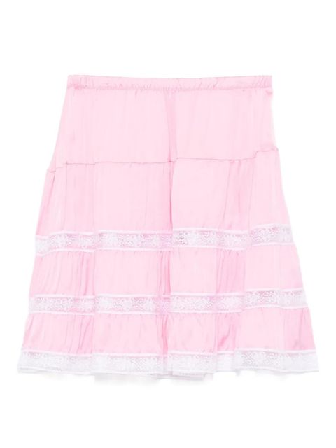 Gimaguas tiered lace-trimmed mini skirt - Pink - zdjęcie produktu nr 1