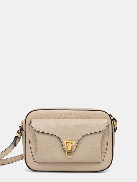 Coccinelle torebka skórzana kolor beżowy E1 MF6 15 02 01 - zdjęcie produktu nr 1