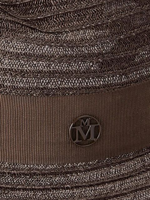 Maison Michel Virginie straw fedora hat - Brown - zdjęcie produktu nr 2
