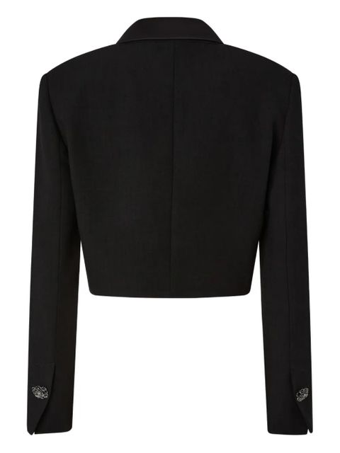 PINKO shawl lapel cropped jacket - Black - zdjęcie produktu nr 2