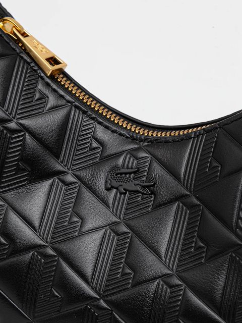 Lacoste torebka skórzana kolor czarny NF4710MH