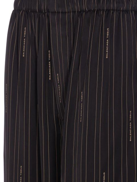 Balenciaga striped trousers - Black