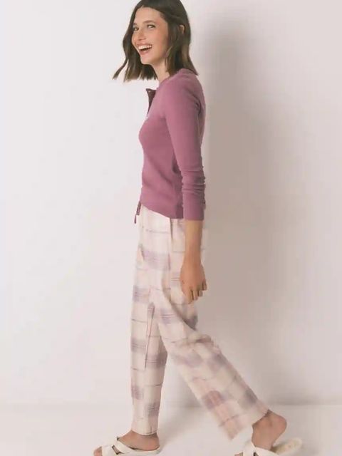 women'secret piżama damska kolor fioletowy 3592417