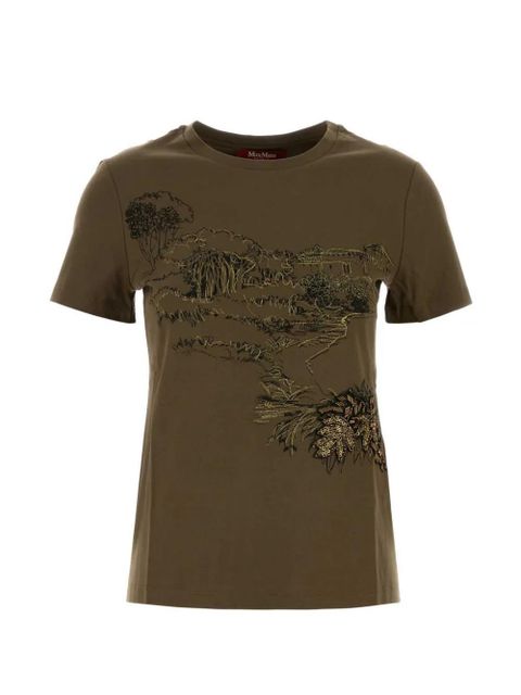Max Mara graphic T-shirt - Green - zdjęcie produktu nr 1