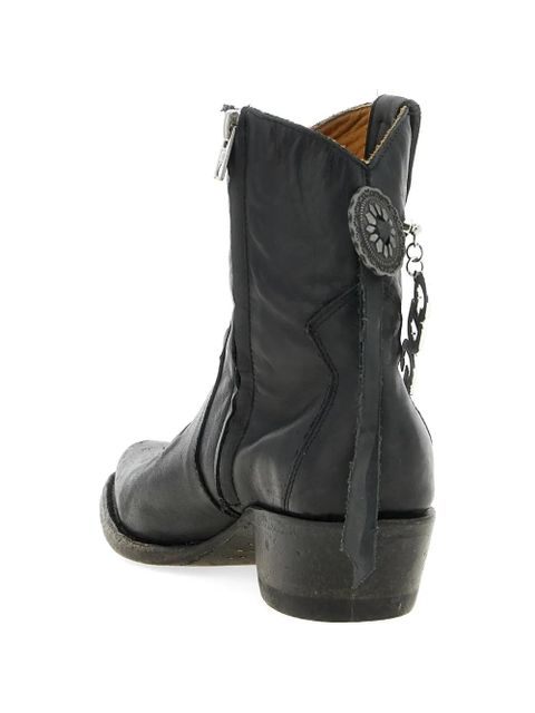 Comme Des Garçons x Mexicana logo-charm boots - Black