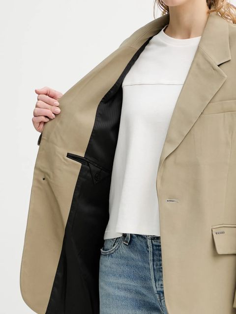 G-Star marynarka kolor zielony oversize gładka D23509-D522 - zdjęcie produktu nr 2