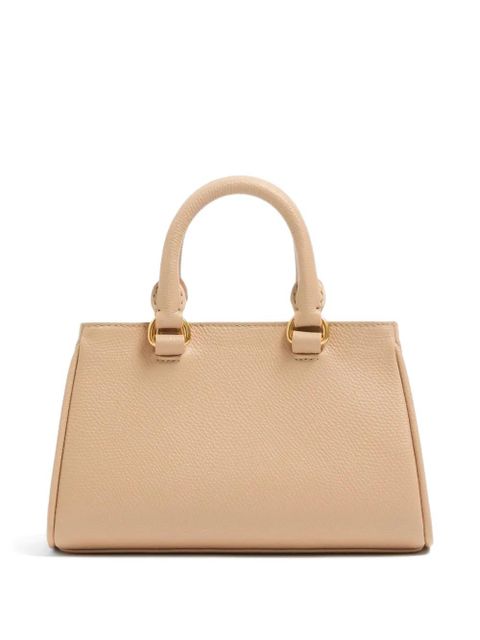 Valentino Garavani mini VLogo Signature bag in grainy calfskin - Neutrals