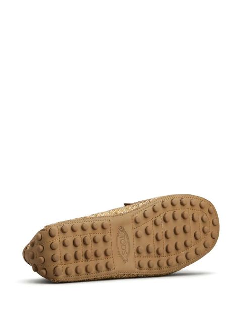 Tod's tweed loafers - Neutrals