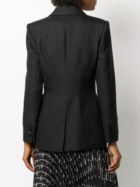 Alexander McQueen lace-panel blazer - Black