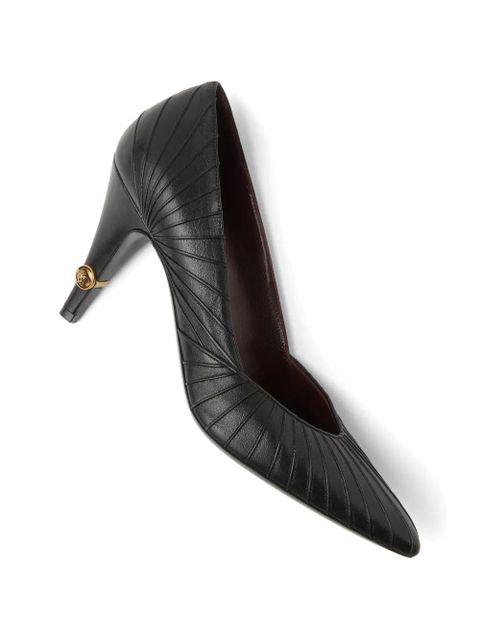 Versace Gianni leather pumps 90 mm - Black