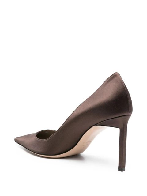 TOM FORD 80mm pointed-toe satin pumps - Brown