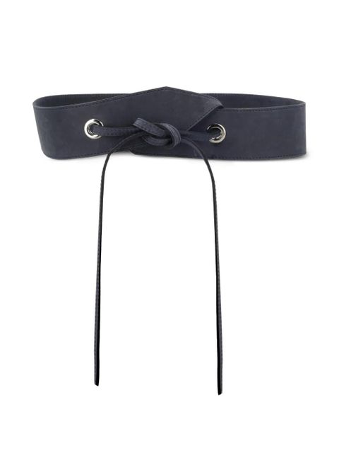 Paloma Wool knot-detail leather belt - Blue - zdjęcie produktu nr 1