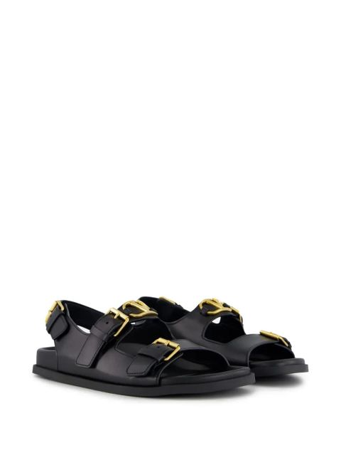 Valentino Garavani VLogo Signature buckle-detail sandals - Black
