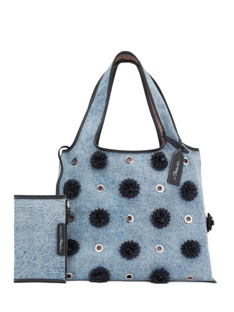 3.1 Phillip Lim pom-pom eyelet tote bag - Blue - zdjęcie produktu nr 2