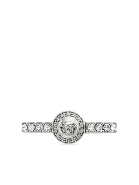 Versace Gianni Ribbon crystal ring - Silver - zdjęcie produktu nr 1