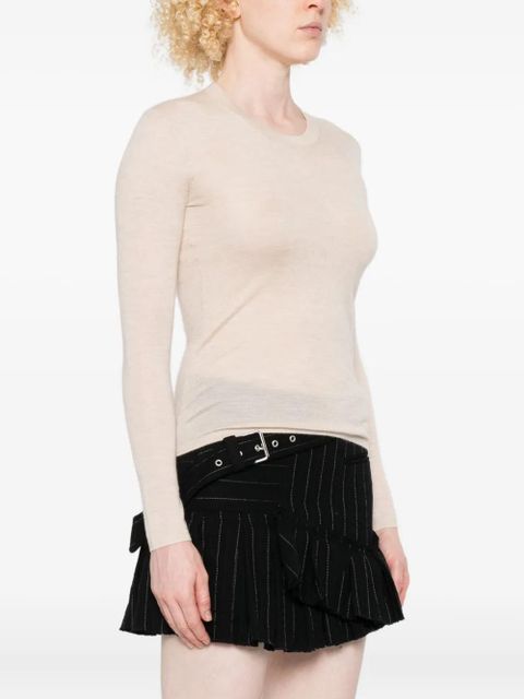 ISABEL MARANT long-sleeve round-neck sweater - Neutrals