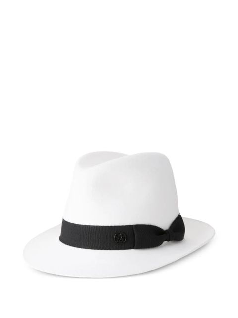 Maison Michel logo-plaque hat - White - zdjęcie produktu nr 1