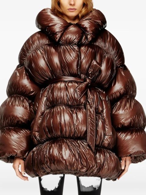 Diesel W-Inona padded coat - Brown - zdjęcie produktu nr 2