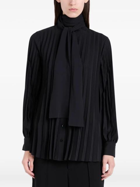 Proenza Schouler Soomin neck-tie blouse - Black