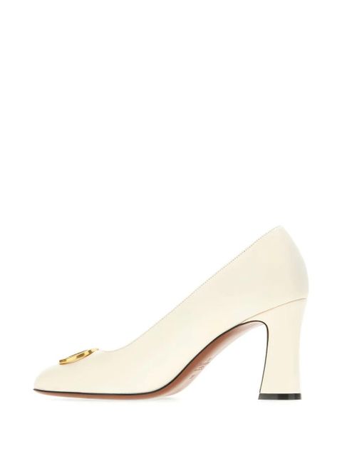 Valentino Garavani 80mm VLogo block-heel pumps - Neutrals