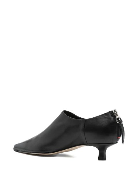 Aeyde Virun pointed-toe kitten-heel boots - Black - zdjęcie produktu nr 2