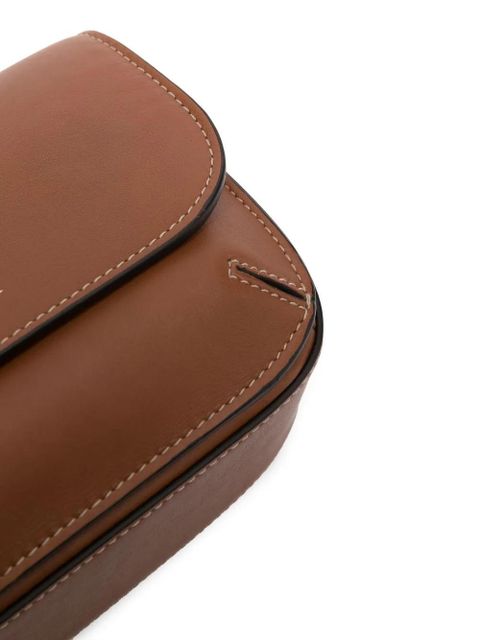 Aspinal Of London Ella smooth crossbody bag - Brown