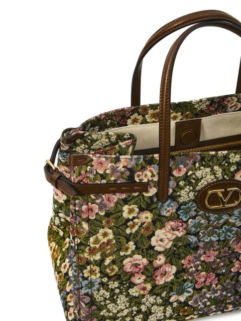 Valentino Garavani medium floral tote bag - Green