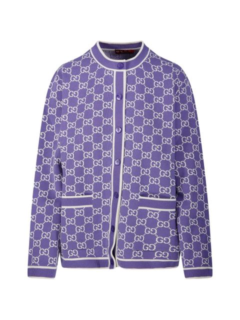 Gucci patterned cardigan - Purple - zdjęcie produktu nr 1