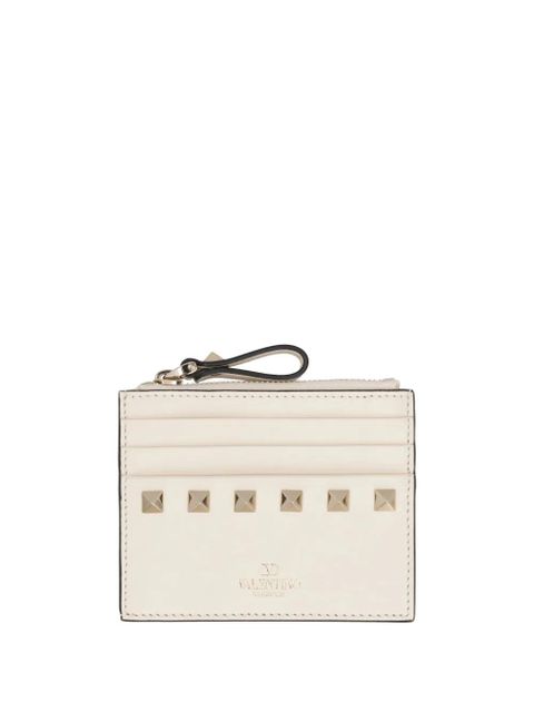 Valentino Garavani Rockstud card holder - Neutrals - zdjęcie produktu nr 1