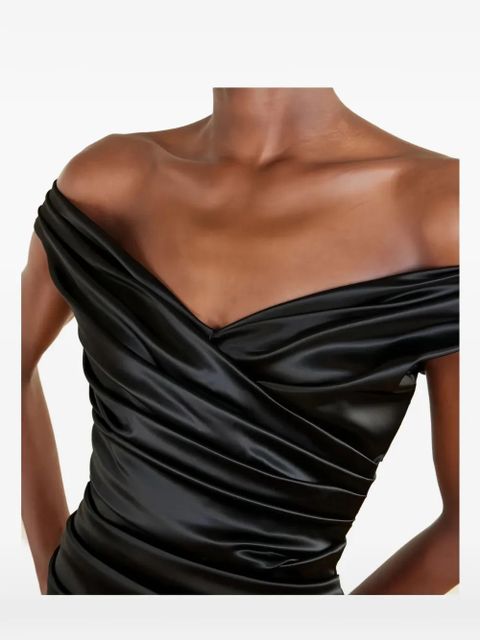 Dolce & Gabbana off-shoulder midi dress - Black - zdjęcie produktu nr 2