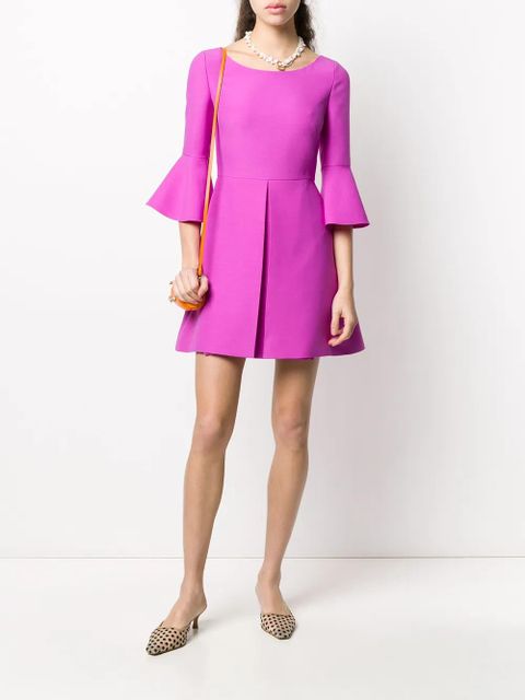 Valentino Garavani flared sleeves mini dress - Purple - zdjęcie produktu nr 2