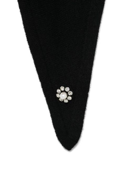 Simone Rocha embellished neckerchief - Black - zdjęcie produktu nr 2