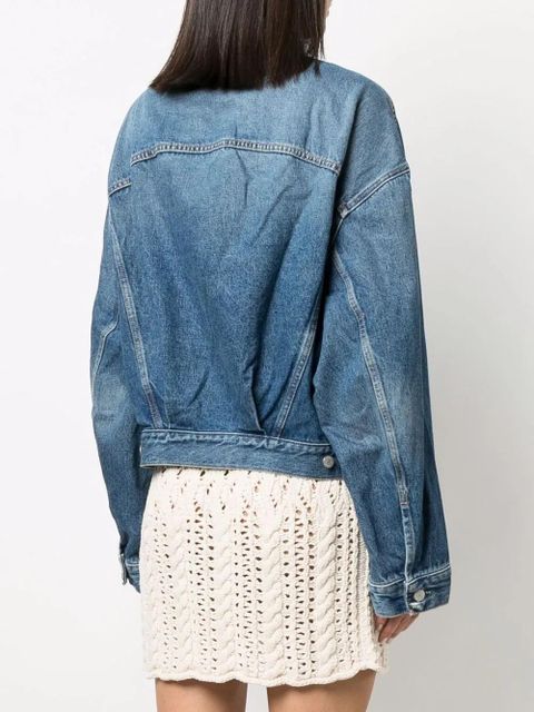 Acne Studios cropped denim jacket - Blue