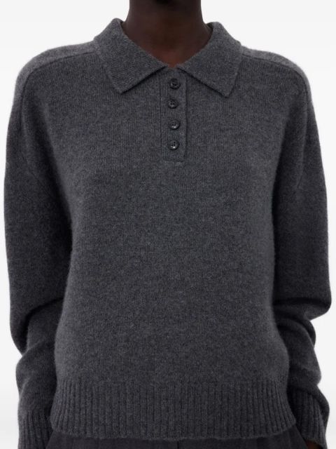 LouLou de Saison Homere LDS polo-neck ribbed sweater - Grey
