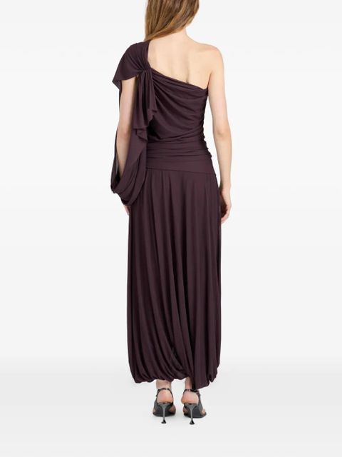 Proenza Schouler Gabri one-shoulder pleated midi dress - Purple