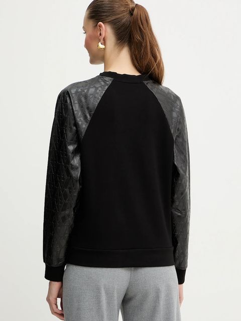 Armani Exchange bluza damska kolor czarny gładka XW001292 AF16111 - zdjęcie produktu nr 2