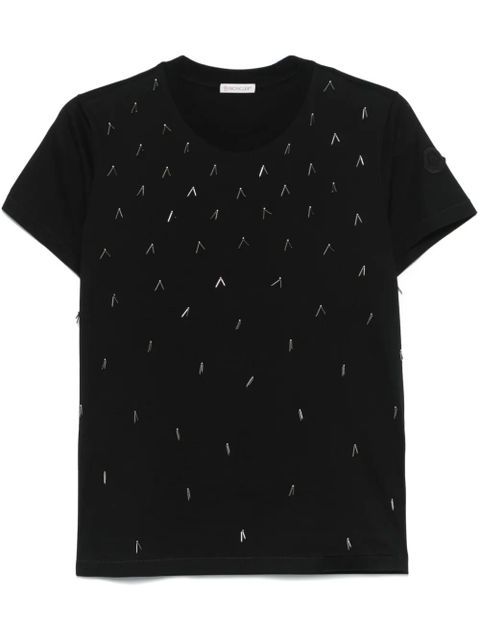 Moncler beaded T-shirt - Black - zdjęcie produktu nr 1