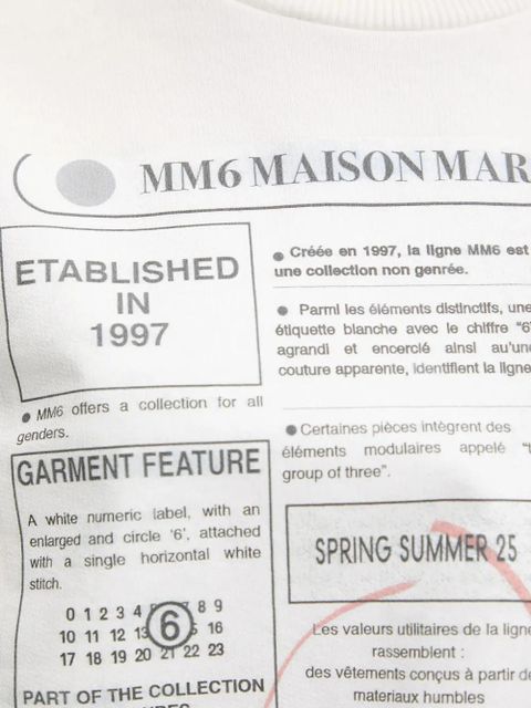 MM6 Maison Margiela graphic-print sweatshirt - White