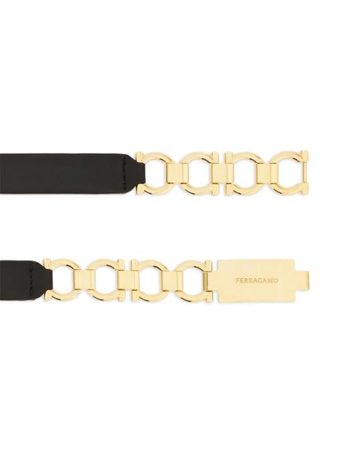 Ferragamo Extendable Gancini bijoux belt - Black