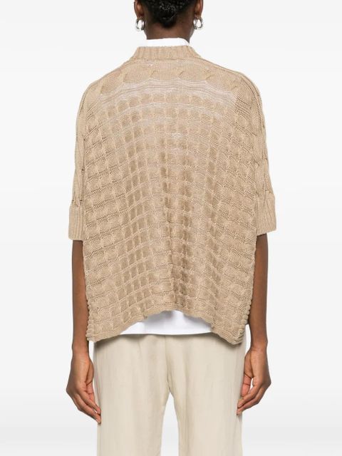 Max Mara Miresia knitted zip cardigan - Neutrals