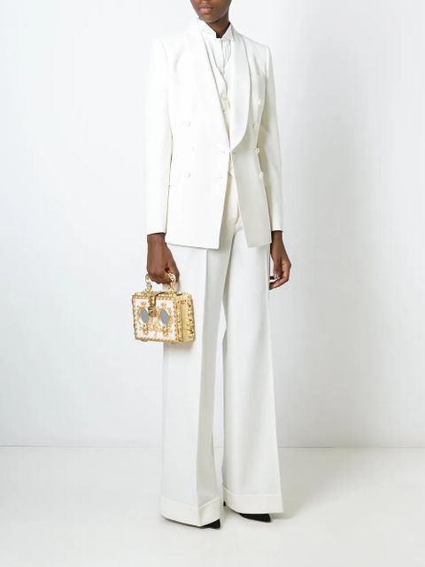 Dolce & Gabbana Dolce Box rhinestone-embellished top-handle bag - Metallic - zdjęcie produktu nr 2