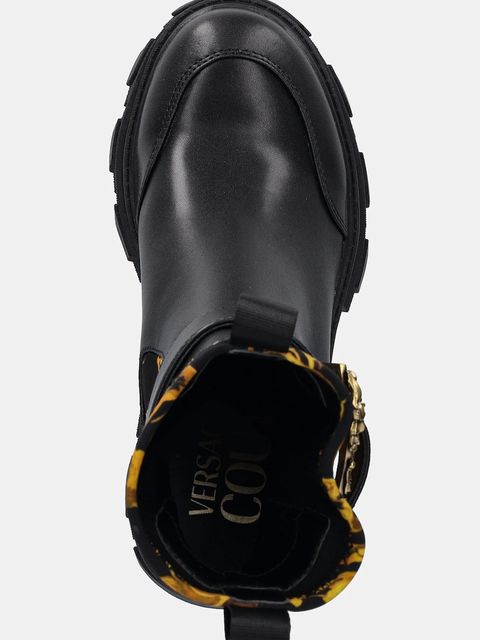 Versace Jeans Couture sztyblety damskie kolor czarny na słupku 79VA3S84 ZS867 G89